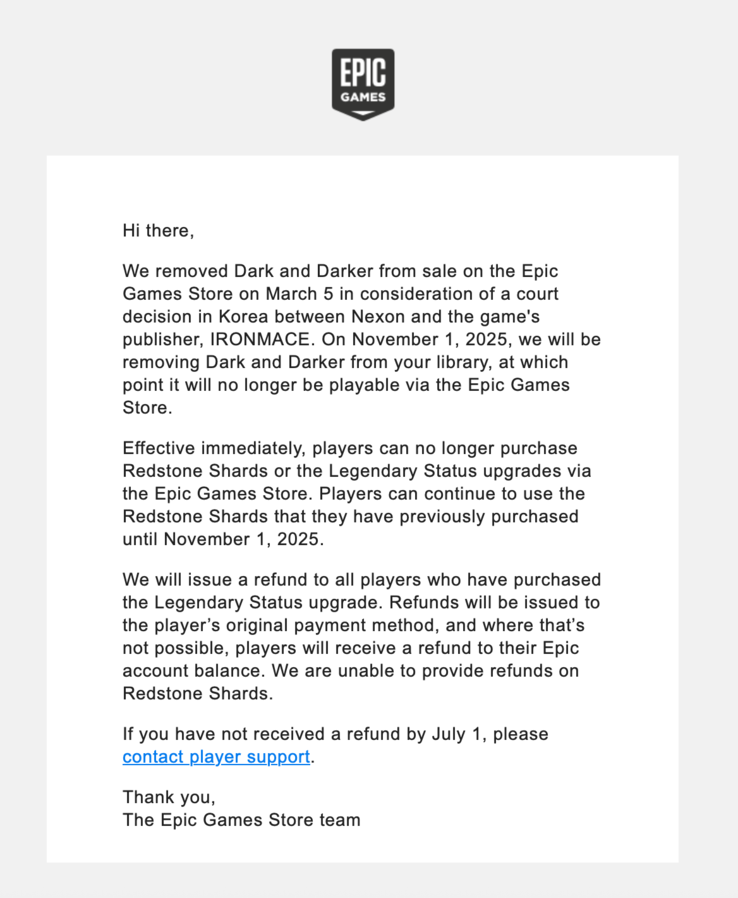 (Источник изображения: Epic Games Store по электронной почте)