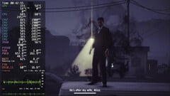 DroidDeck 0.3.0 с запущенной Alan Wake's American Nightmare и включённым оверлеем производительности Steam.