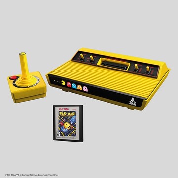 В комплект поставки Atari 2600+ PAC-MAN Edition войдет бесплатная игра и беспроводной джойстик CX-40+ Wireless Joystick PAC-MAN Edition (Источник изображения: Atari)