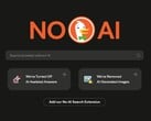 Знак DuckDuckGo "Без искусственного интеллекта" размещен на видном месте поисковой системы