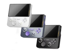 GameMT E5 Ultra - это необычный игровой ретро-переносной компьютер, корпус которого намного шире и короче, чем у большинства других. (Источник изображения: GameMT)