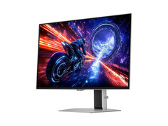 Рекламное изображение игрового монитора Samsung Odyssey OLED G6 500 Гц на белом фоне. (Источник изображения: Samsung)