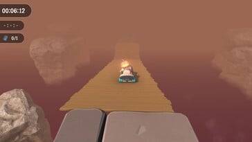 На изображении: скриншот игрового процесса из игры «Super Adventure Hand».