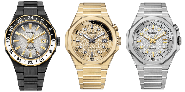 Слева направо: часы Citizen NB6035-55H, NB6062-52P и NB6060-58H. (Источник изображения: Citizen)