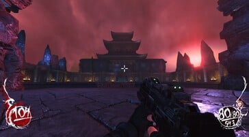 На снимке: скриншот игрового процесса из игры «Shadow Warrior».