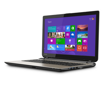 Toshiba Satellite L55. Все то же самое, но в золотистом (и вряд ли металлическом) корпусе.