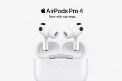 Созданный с помощью ИИ рендер AirPods Pro 4 с камерами.