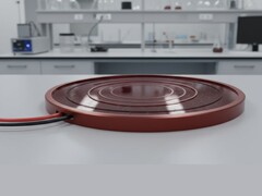 Концептуальное изображение круглой солнечной панели на лабораторном столе (Источник изображения: Сгенерированное искусственным интеллектом изображение)