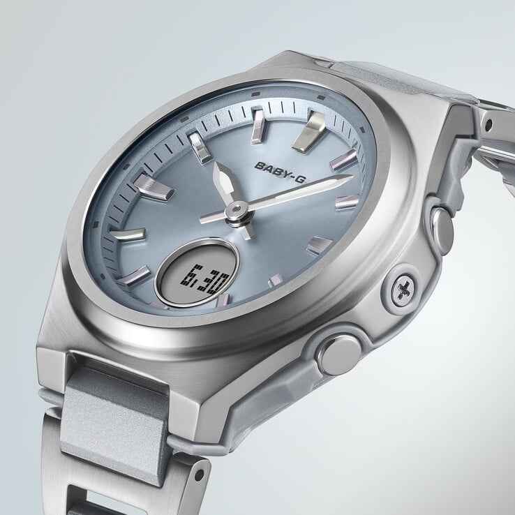 Часы серии Casio Baby-G BGA-3000 оснащены круглым цифровым дисплеем