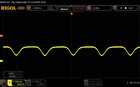 Пульсации ШИМ, яркость 50%