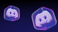 3D-иконки в виде полупрозрачных кубов с логотипом Discord Clyde