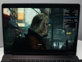 Alt text: Resident Evil Requiem, запущенный на M3 Max MacBook Pro через CrossOver 26 с включенной генерацией кадров.