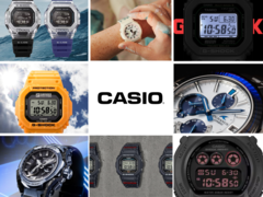 В мае интернет-магазин Casio пополнился множеством часов. На снимке - 9 различных моделей, выпущенных в этом месяце, на одном изображении, с логотипом Casio посередине. (Источник изображения: Casio - Отредактировано)