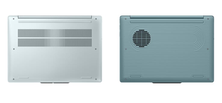 IdeaPad Vibe 14AGP12 также может оснащаться металлической или пластиковой нижней крышкой, слева направо.
