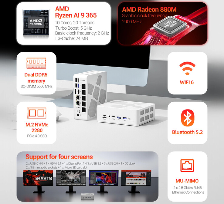 Основные характеристики мини-ПК (Источник изображения: Firebat)