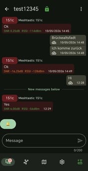 Приложение Meshtastic по сути работает как мессенджер