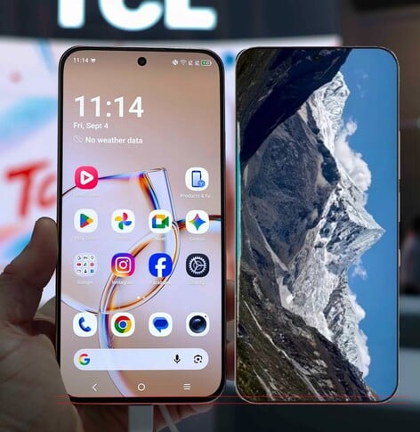 Компания TCL рекламирует новый смартфон P80 Ultra с чрезвычайно тонкими рамками, что не имеет ничего общего с реальностью.