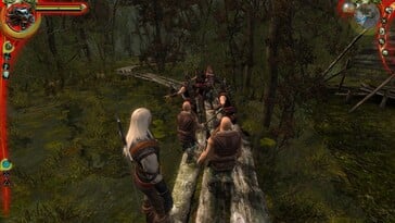 На изображении: скриншот игрового процесса из The Witcher: Enhanced Edition Director's Cut.