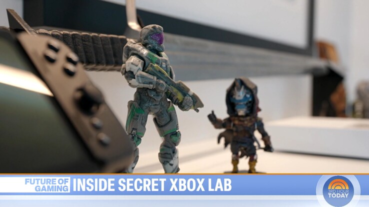 Портативная консоль Xbox показана в лаборатории Xbox во время интервью NBC Today (Источник изображения: скриншот, NBC Today)