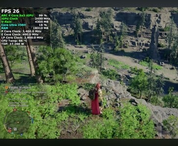 Crimson Desert работает на мини-ПК Intel Core Ultra 7 356H при 26 FPS