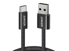 Кабель Anker Zolo USB-A to USB-C (на фото) изготовлен с использованием 48-жильной оплетки и способен выдержать более 10 000 изгибов. (Источник изображения: Amazon/Anker)