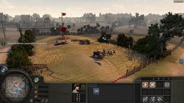  На изображении: скриншот игрового процесса из игры «Company of Heroes».