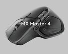 Скриншот тизерного видео MX Master 4S, демонстрирующий черную мышь MX Master 4