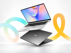 Ноутбуки Asus Vivobook S14 и S16 показаны с разных ракурсов