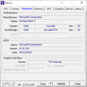 Microsoft Surface Book 3 13.5 CPUz