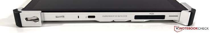 Левая грань: USB-C 4.0 (Thunderbolt 4), XG Mobile connector (USB-C 3.2 Gen.2 с поддержкой G-Sync + дополнительный порт)