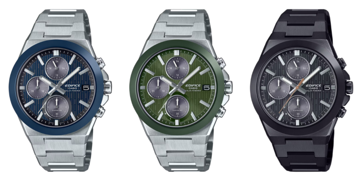 Слева направо: часы Casio EFS-S650D-2A, EFS-S650D-3A и EFS-S650DC-1A. (Источник изображения: Casio, отредактировано)