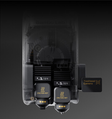 Одиночная печатающая головка имеет двухсопловую конструкцию