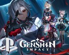 Баннер Genshin Impact с изображением логотипа PlayStation (Источник изображения: HoYoverse, Sony PlayStation с правками)
