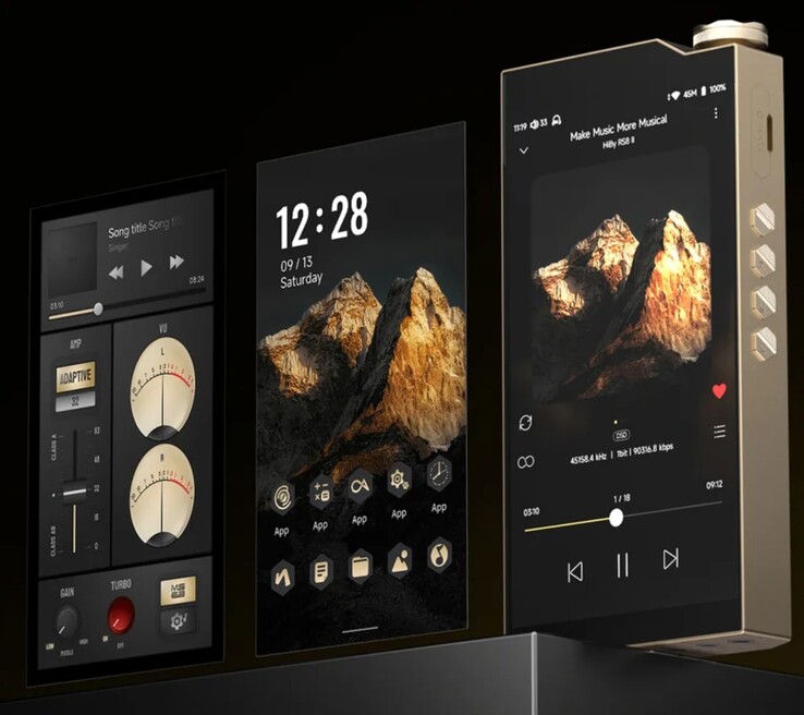 На HiBy RS8 II DAP работает HiByOS, адаптированная версия Android 13, оптимизированная для воспроизведения аудио. (Источник изображения: HiBy)
