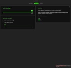 Настройки освещения Razer Joro Synapse