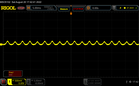 Пульсации ШИМ, яркость 25%