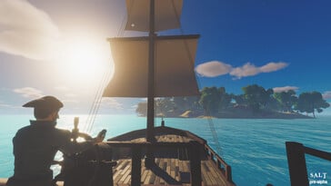 Изображение, показывающее окружение в игре Salt 2: Shores of Gold.