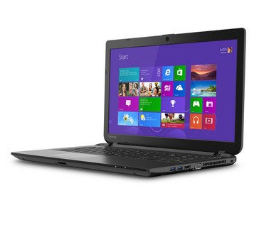 Toshiba Satellite C55. Видны два порта USB 3.0, HDMI и VGA.