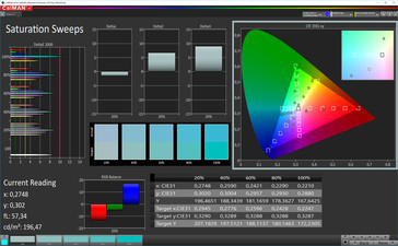 CalMAN: Color Saturation - sRGB