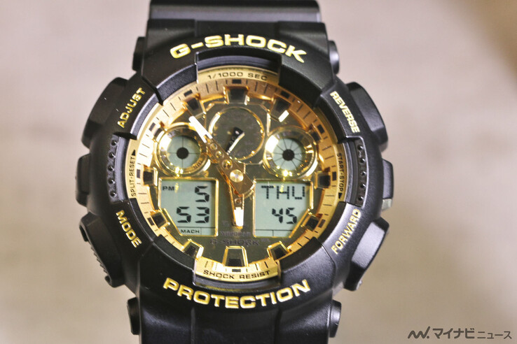 Часы Casio G-Shock GA-100GGB-1A9. (Источник изображения: MyNavi News)
