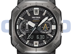 Часы Casio Pro Trek PRW-B1000-1 (на фото) имеют темно-серый ободок из нержавеющей стали и черный циферблат с серебряными акцентами. (Источник изображения: Casio - Отредактировано)