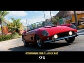 Загрузочный экран Forza Horizon 6 с компиляцией шейдеров на заднем плане