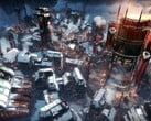 Изображение, на котором изображён город в игре Frostpunk.