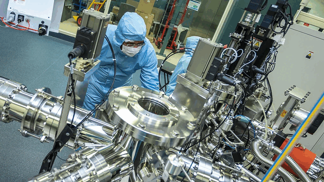 Внутри специализированной исследовательской лаборатории CSIRO по квантовым батареям.