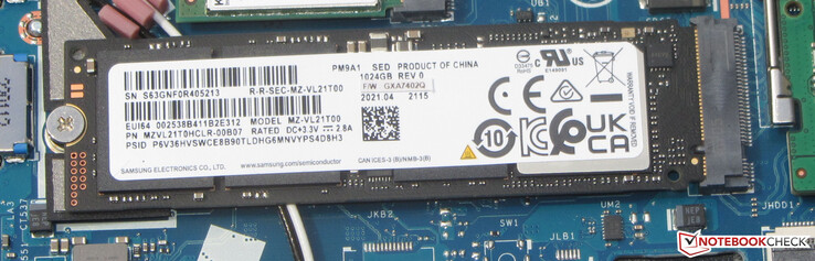 ОС установлена на SSD класса NVMe (PCI-Express 4.0)