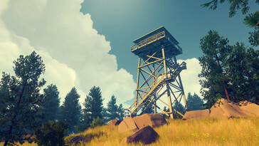 Изображение из игры Firewatch, показывающее смотровую башню. (Источник изображения: Steam)