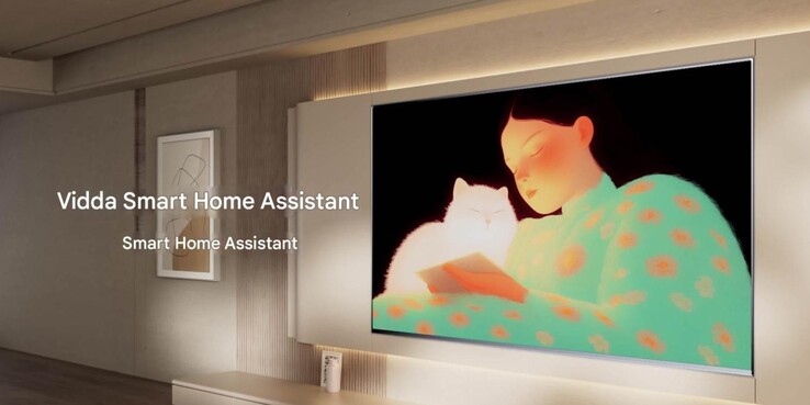 Телевизор с обоями Hisense Vidda. (Источник изображения: Hisense, машинный перевод)