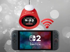 Звуковые часы Nintendo Alarmo, подключенные к Switch 2 (Источник изображения: Nintendo of America с правками)