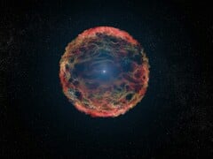 Изображение сверхновой SN 1993J.