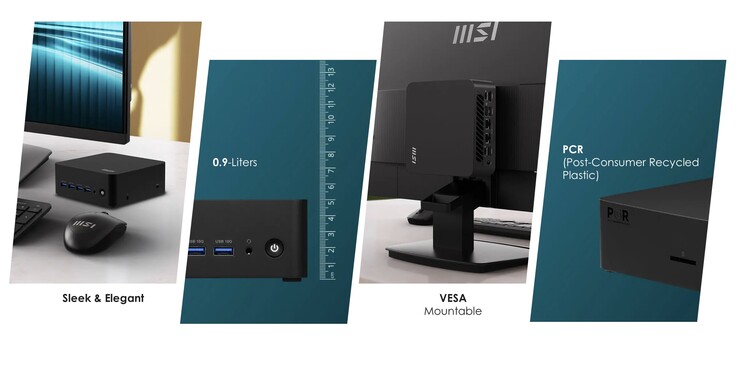 Мини-ПК MSI Cubi Z имеет крошечный корпус объемом 0,9 литра. (Источник изображения: MSI)